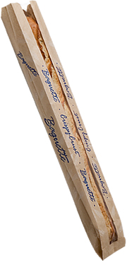 Dubl Panel Wheat Bread Bag Stock Print "Crispy Crust Baguette"