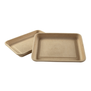 Tan Fiber Trays 8.9" x 6.5" x 1"