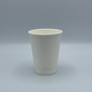Double Wall Paper Hot Cup 12 oz White