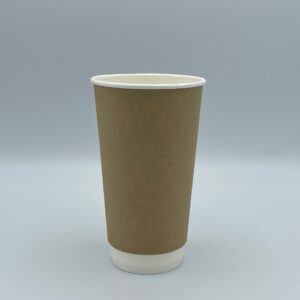 Double Wall Paper Hot Cup 20 oz Kraft
