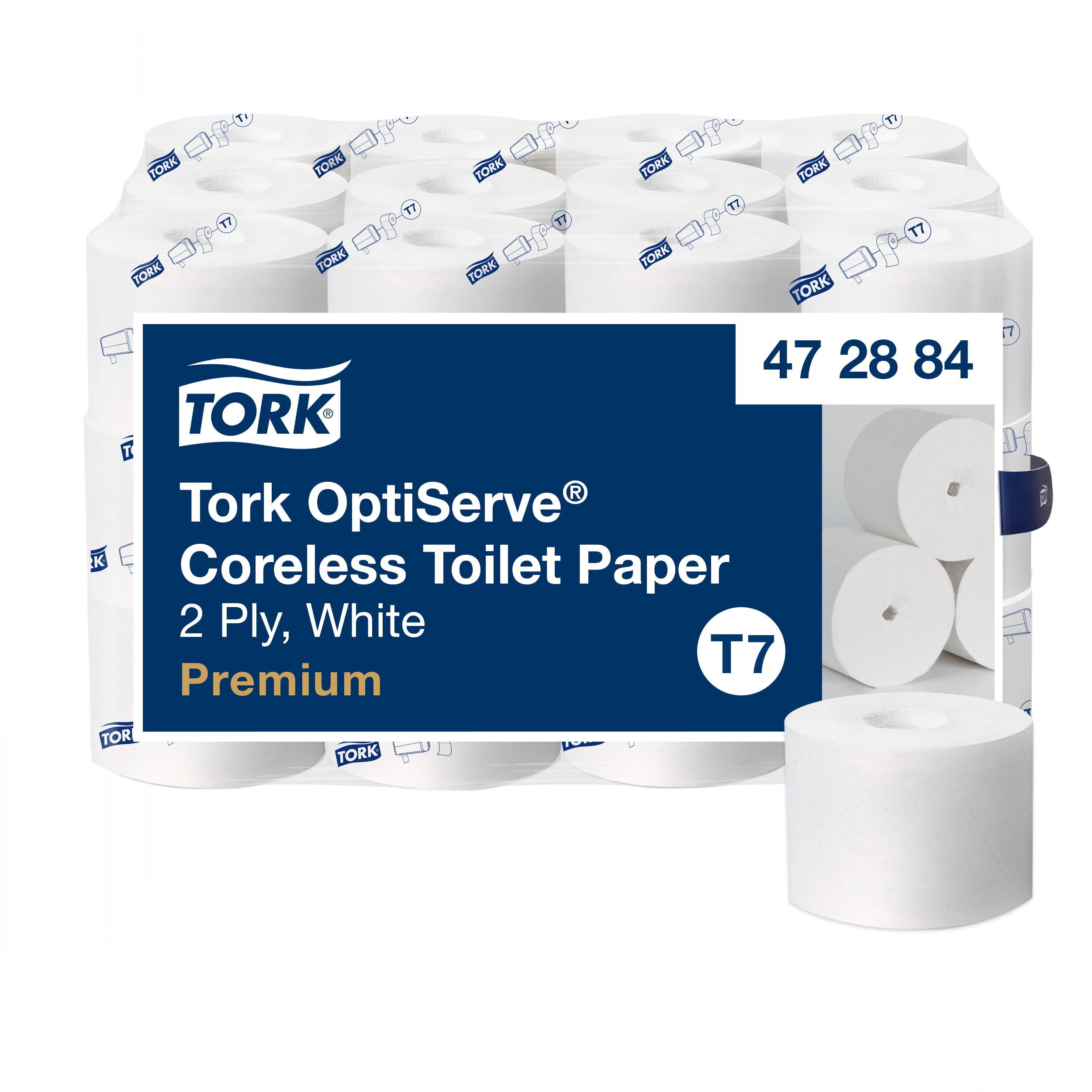 Tork High Capacity Bath Tissue Coreless 750 shts 2 ply