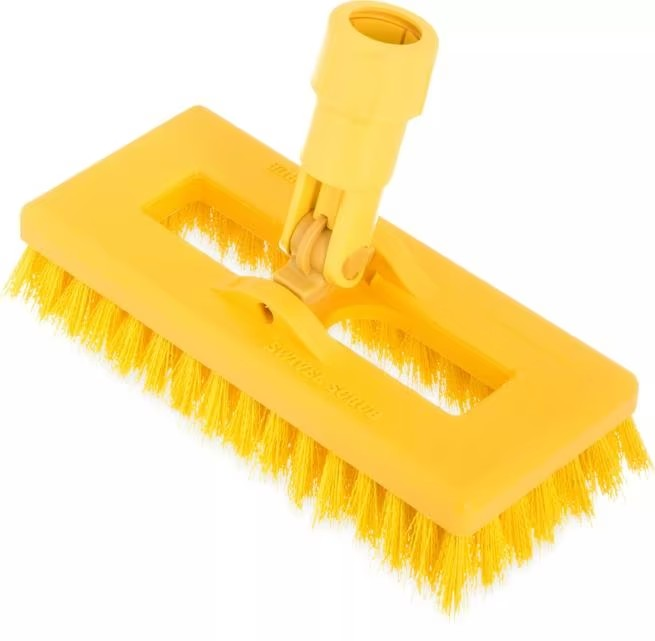 Sparta Swivel Scrub Brush 8" Yellow