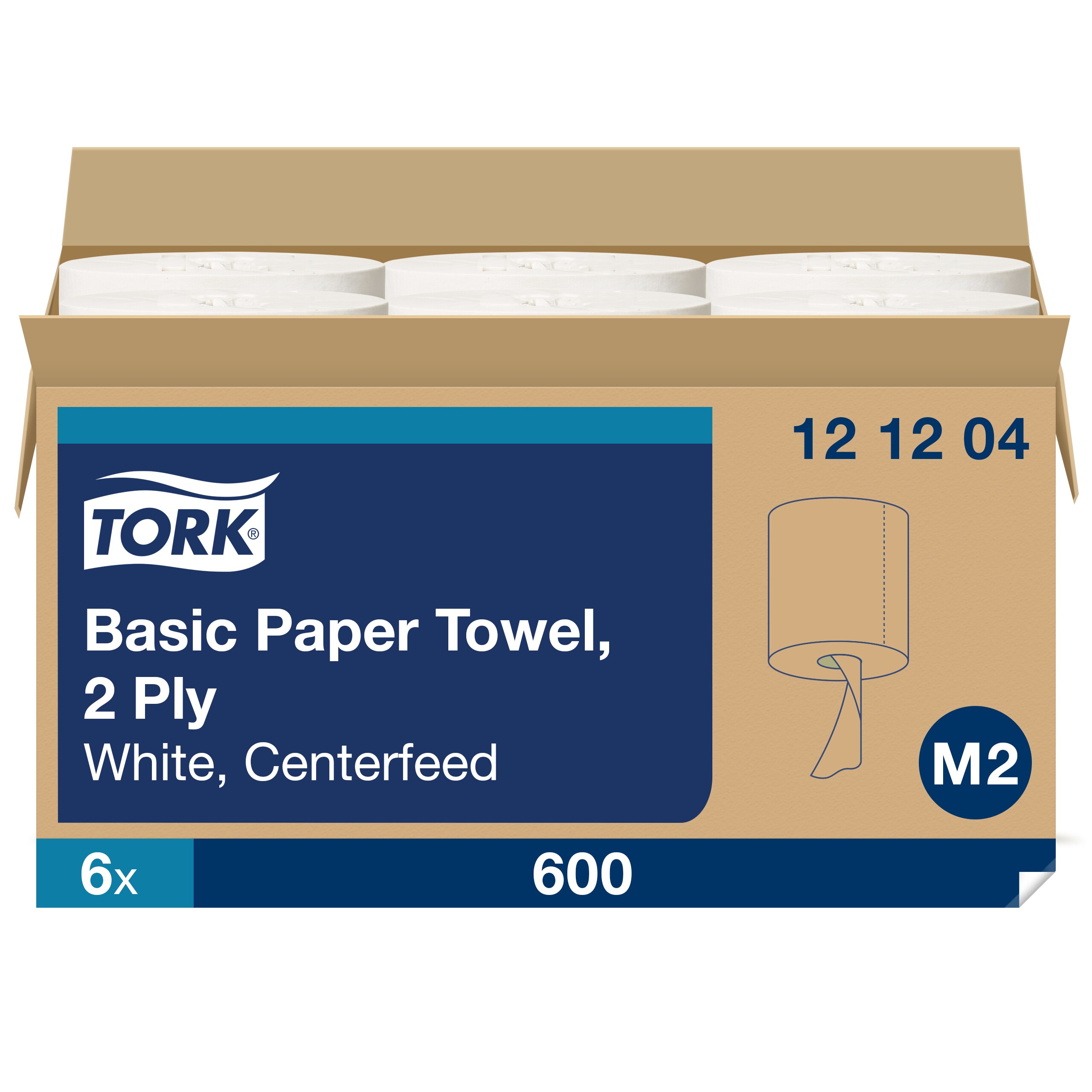 Tork Advanced Soft Centerfeed Hand Towel 2-Ply White 590 ft 600 sheets