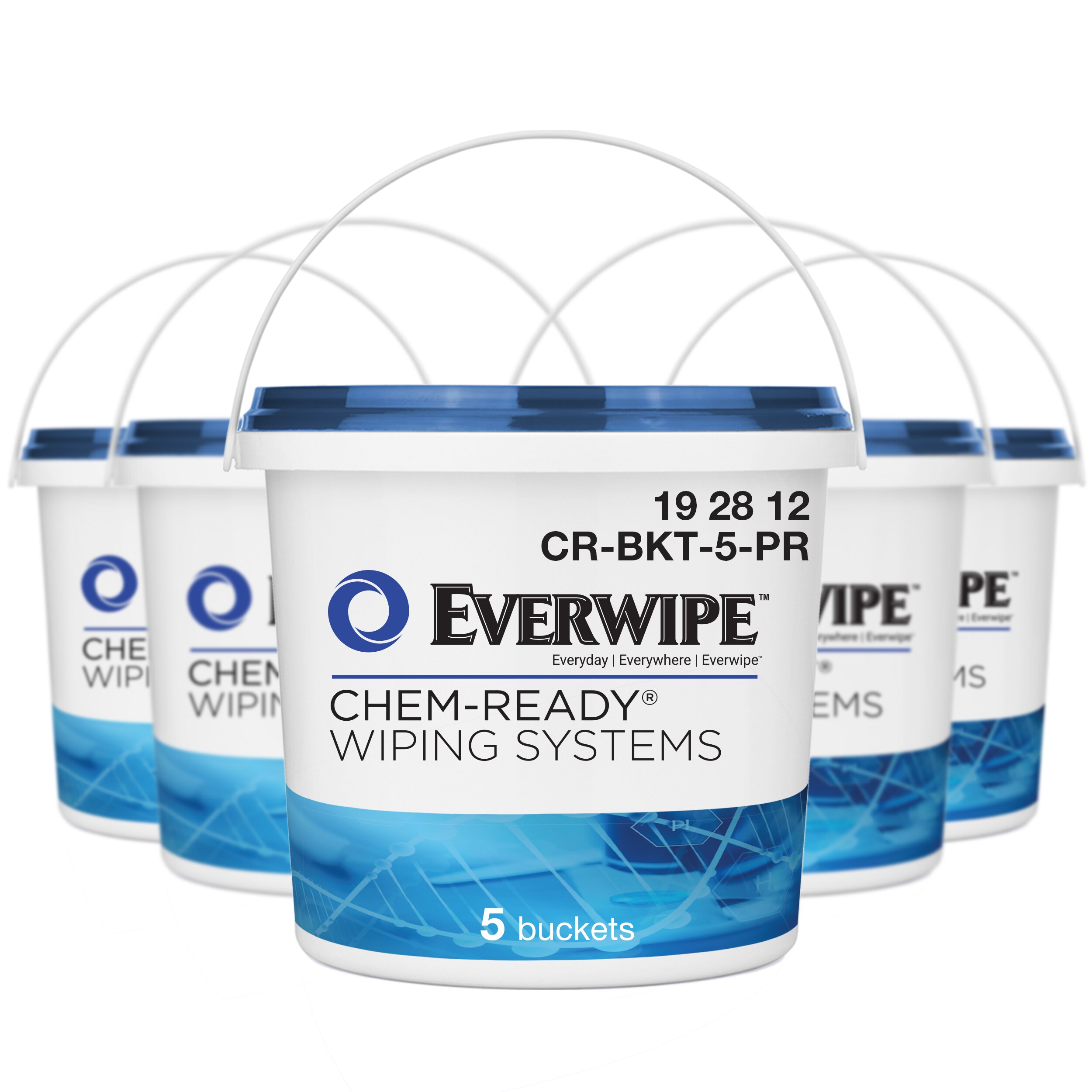 Everwipe Chem-Ready Dispenser Dispenser Bucket w/ Resealable Lid