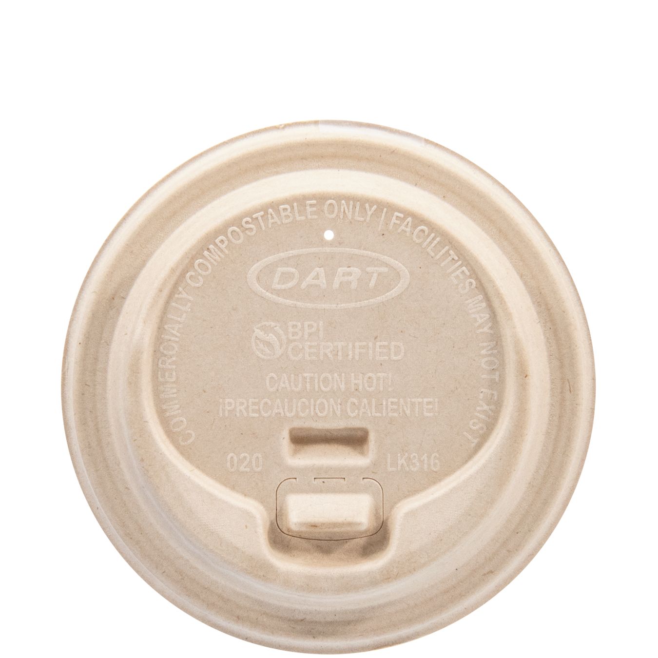 Paper Hot Cup Lids Compostable Fiber Lid - 16 oz