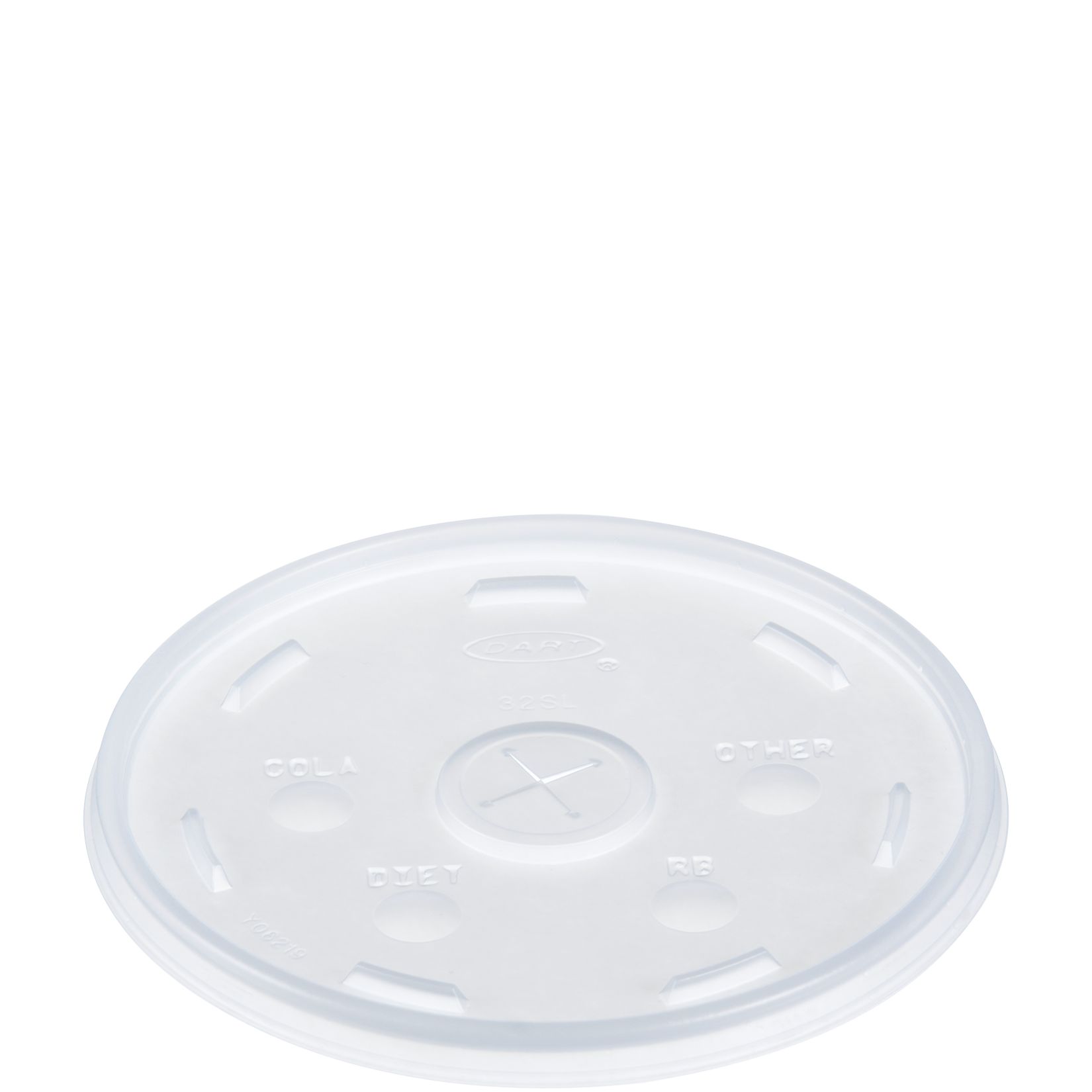 Straw Slot Lid Clear, 32 oz.