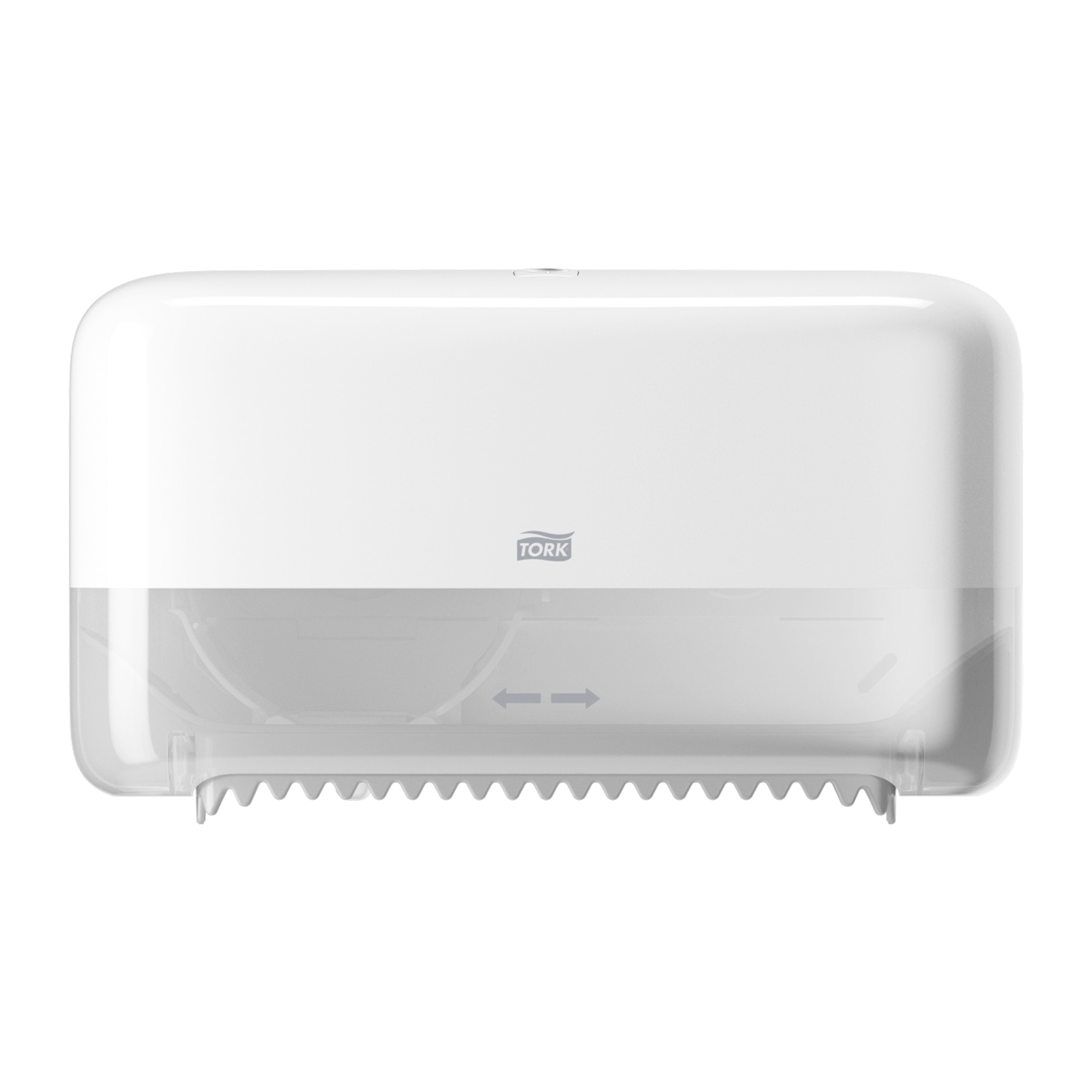 Tork OptiServe T7 Toliet Paper Disp White 2-Roll Coreless Horizontal