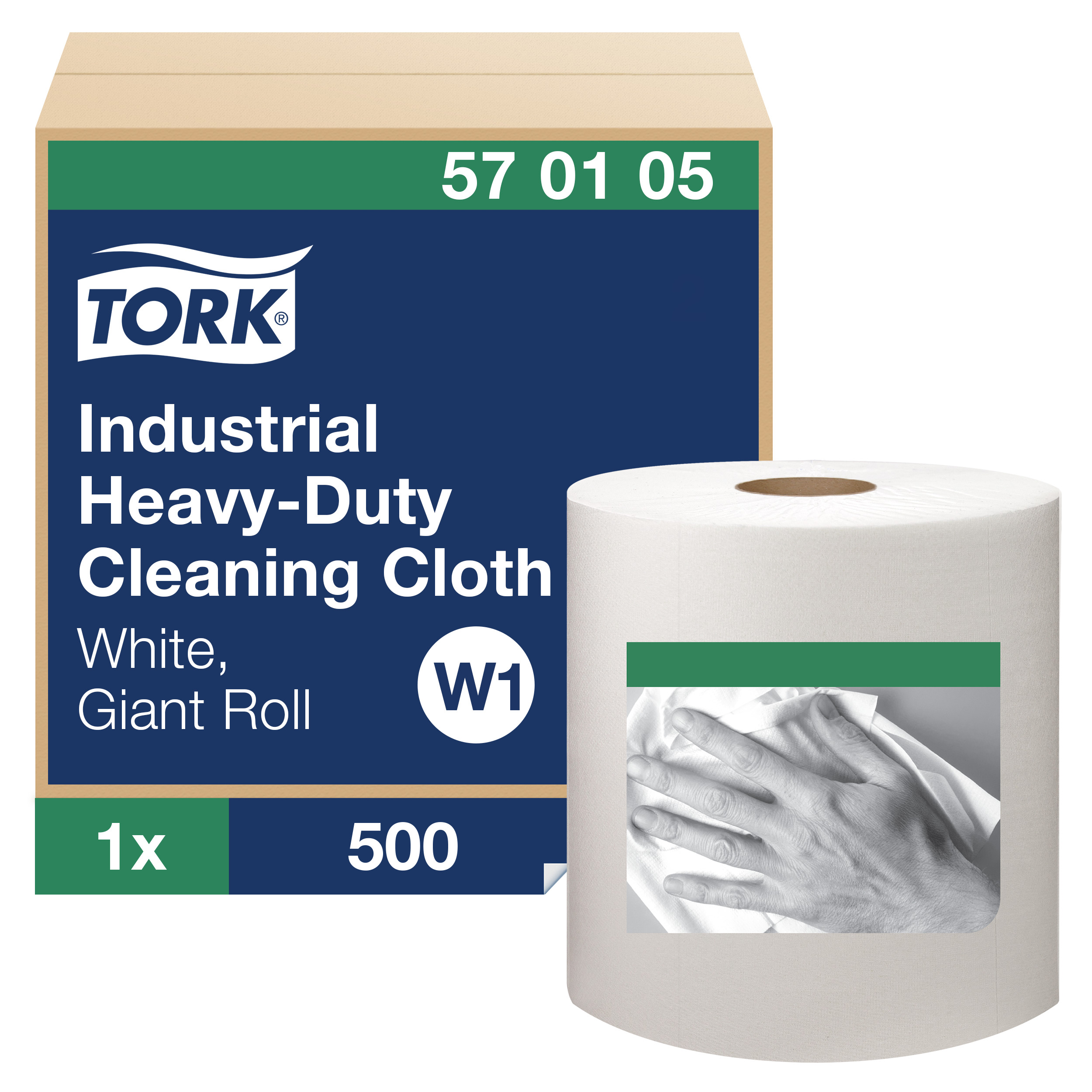 INDUST HD CLEANING CLTH  WHITE
