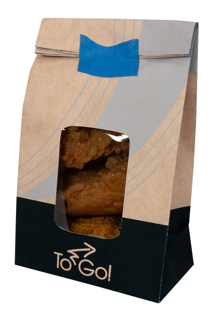 EcoCraft Window Meal Bag with Vents 5" x 3" x 9.625" 4 lb.