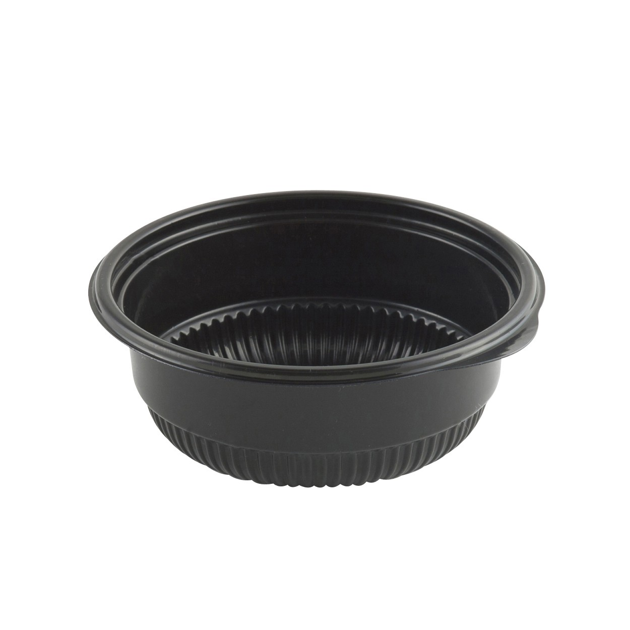 4.75" Microwavable Round Bowl 8 oz Black