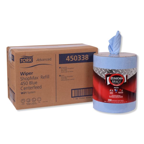 Tork Advanced ShopMax Wiper 450 Centerfeed , Blue