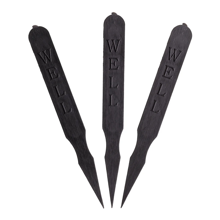 "WELL" Plastic Steak Marker Black
