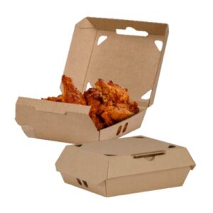 EcoCraft Clamshell Containers Fresh & Crispy, 6.38" x 5" x 2.25"