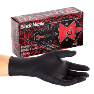Glove Black Widow Nitrle PF Exam Small