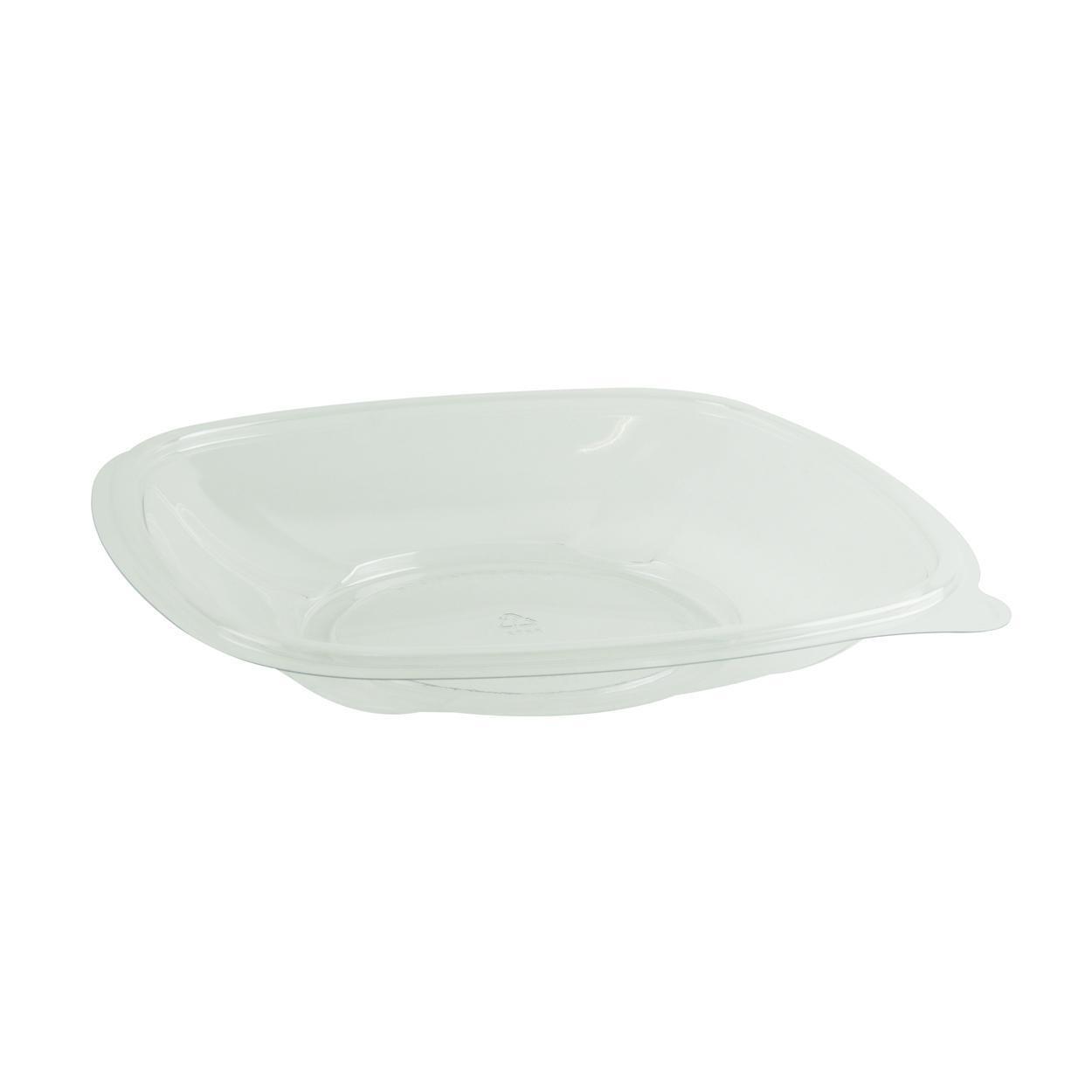 Clear 8" Square Bowl PET 20-24 oz Capacity Crystal Classics