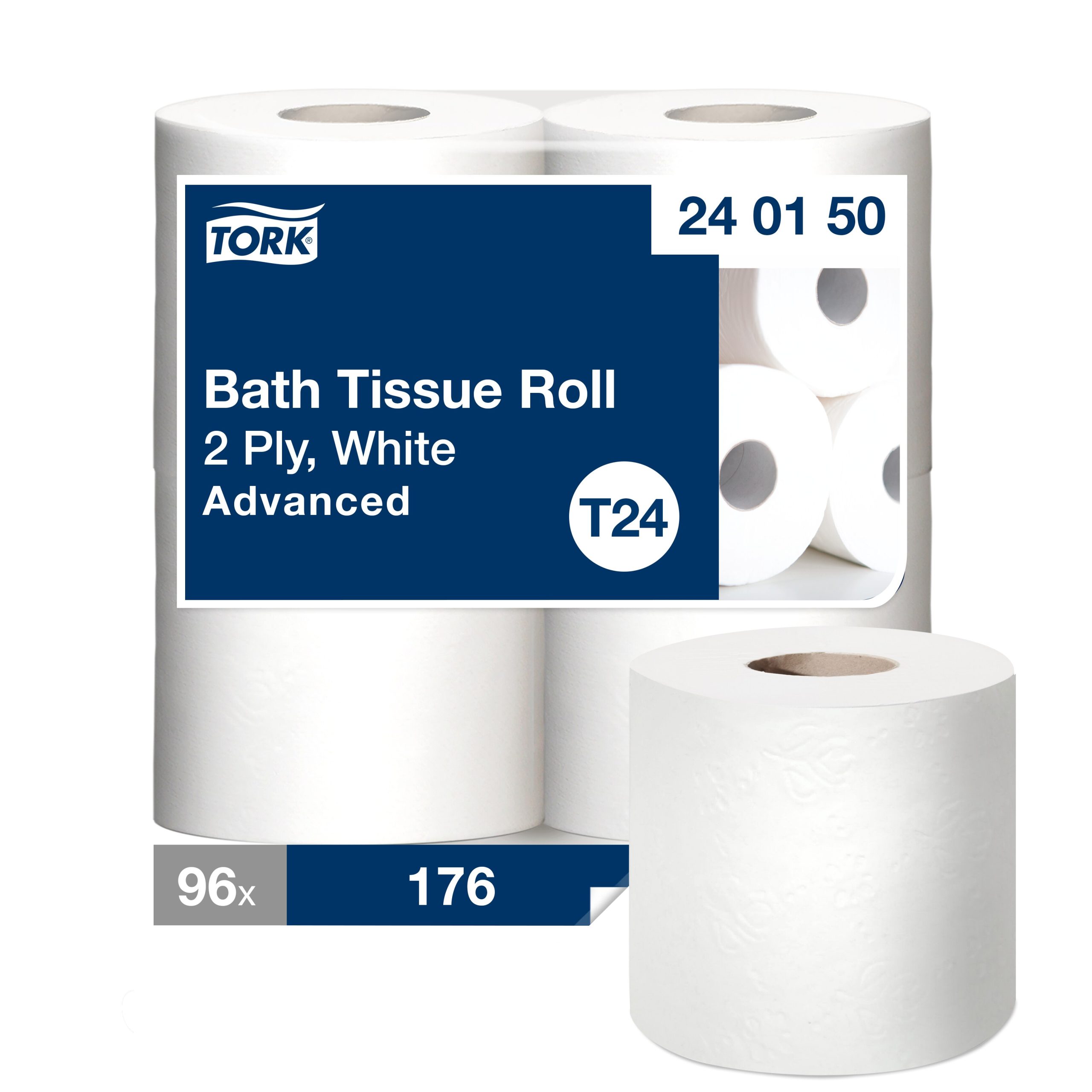 Tork Advanced Bath Tissue Roll 2-ply 58.7 ft