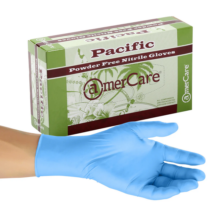 Glove Pacific Nitrile Powder Free XX-Large , Blue