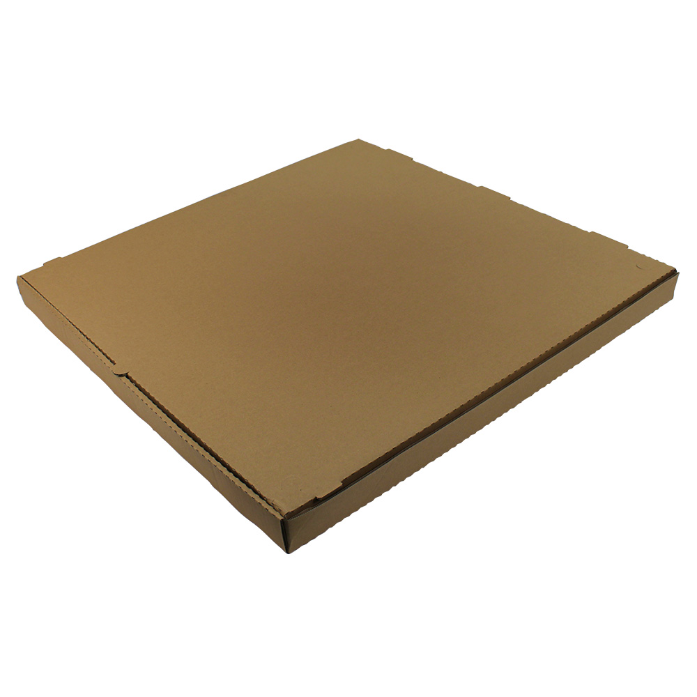 28" Plain Pizza Box Kraft / Kraft C-Flute Die #3