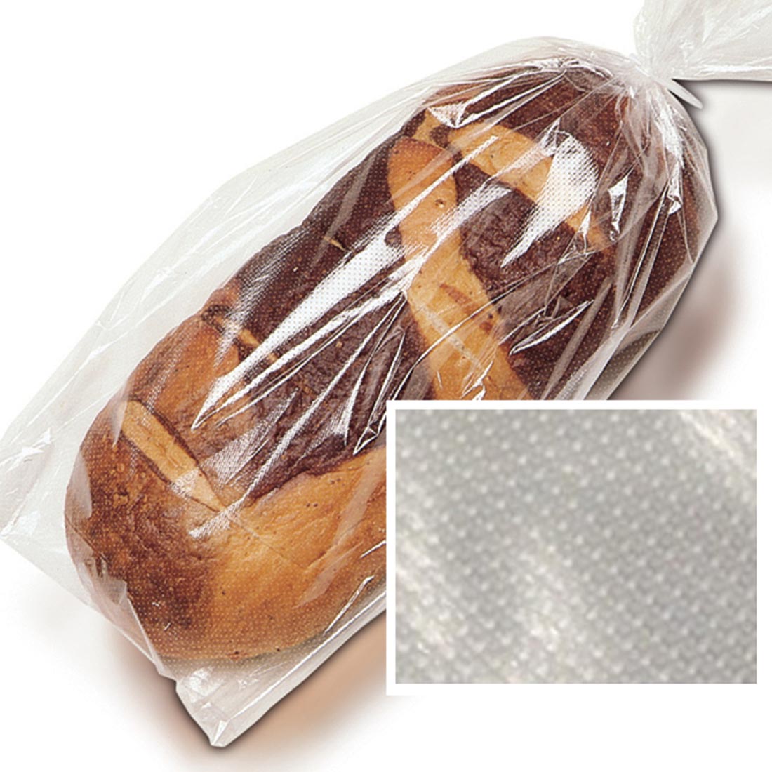 Polypropylene Micro-Perf Bread Bag 11" x 20" + 1.5" LP , Clear 0.8 Mil