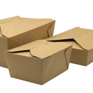 #8 Kraft Folded Takeout Box 6" x 4.75" x 2.5"