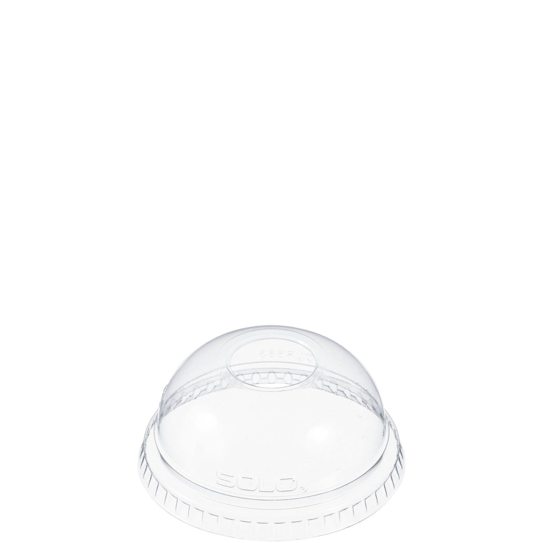 Clear PET Dome Lid w/ 1" Hole For TP7 Y7