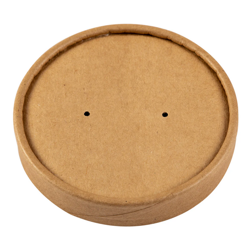 Vented Plastic Lid 8 oz & 12 oz Clear