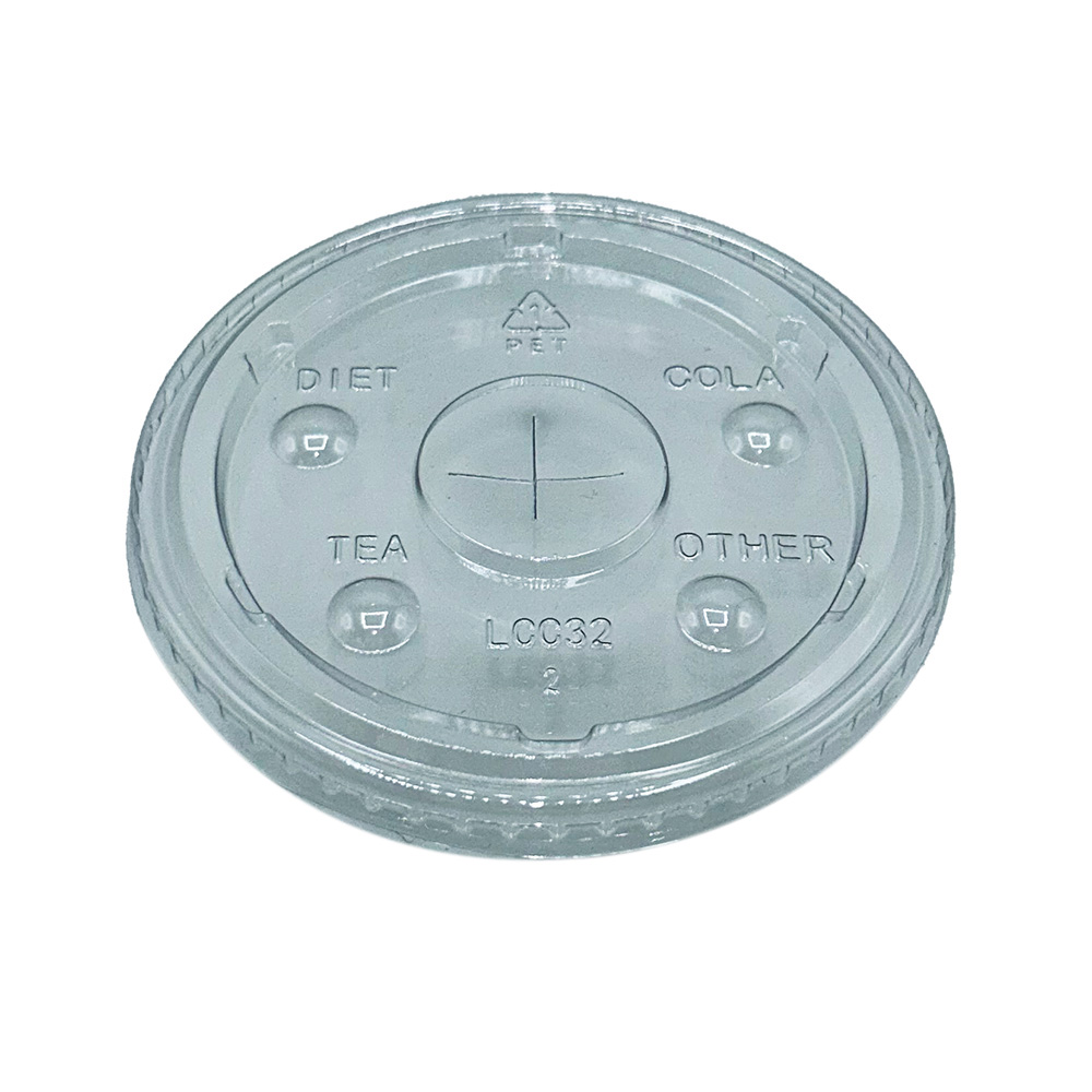 Cold Cup Lid w/ Slot For 32 oz