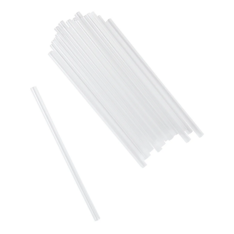 5.75", Jumbo Straw Clear, Unwrapped