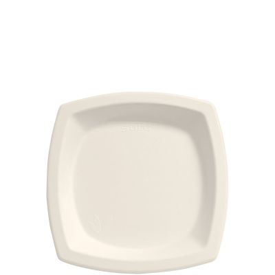 6" Square Fiber Plate PFAS Free