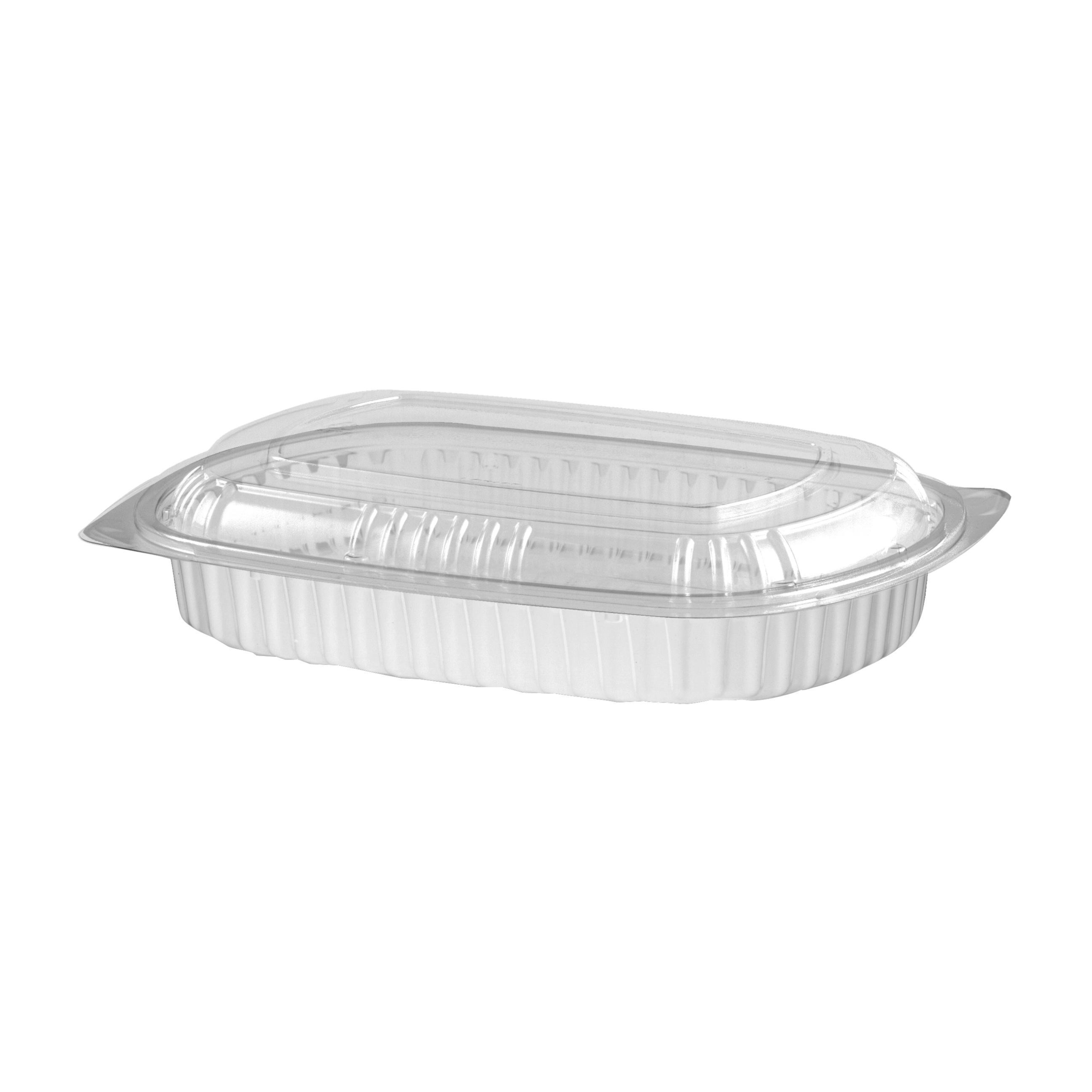 10.25 x 7.25 x 2.17 Polypropylene White Natural Base / Clear Lid