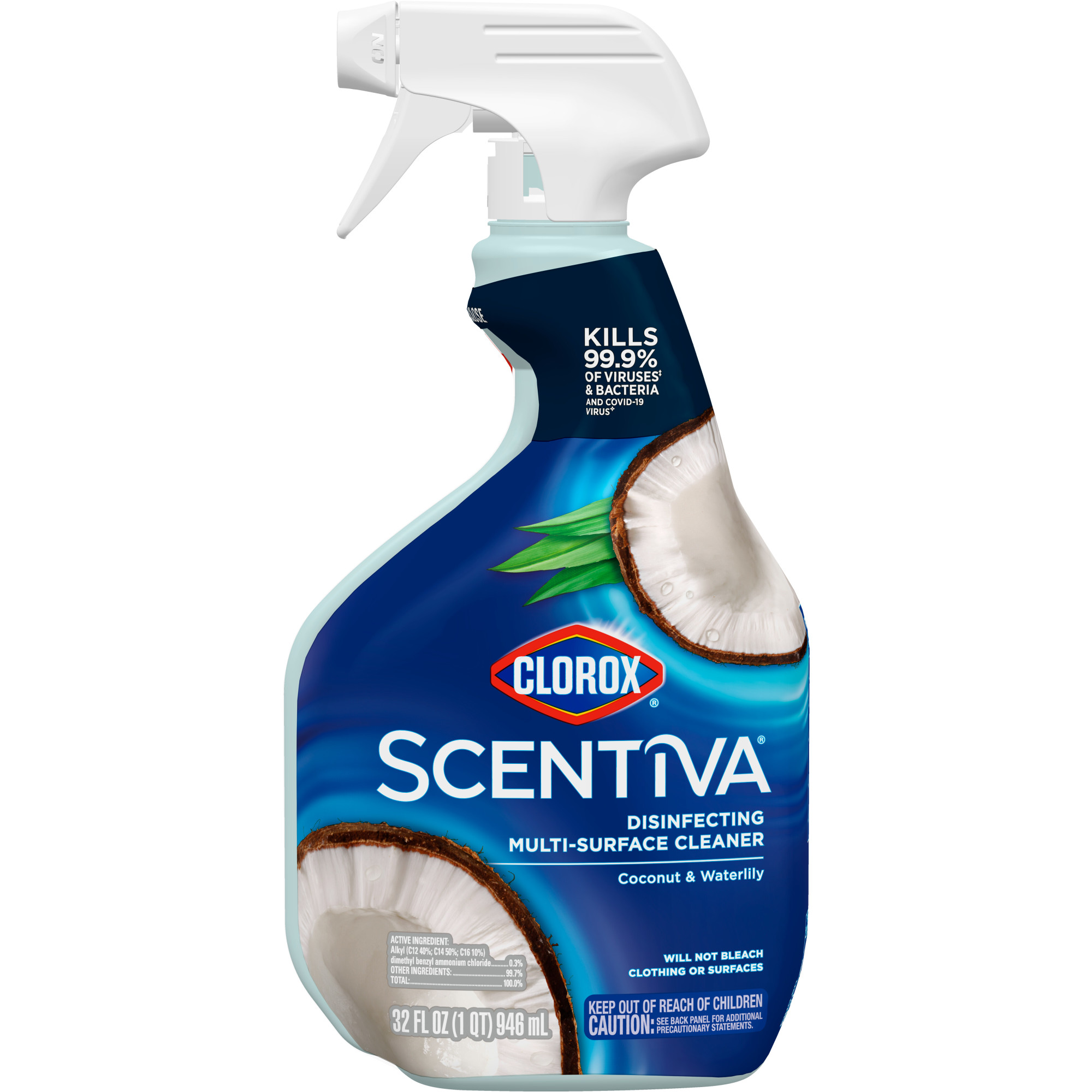 Scentiva Multi-Surface Cleaner 32 fl oz , Coconut & Water Lily