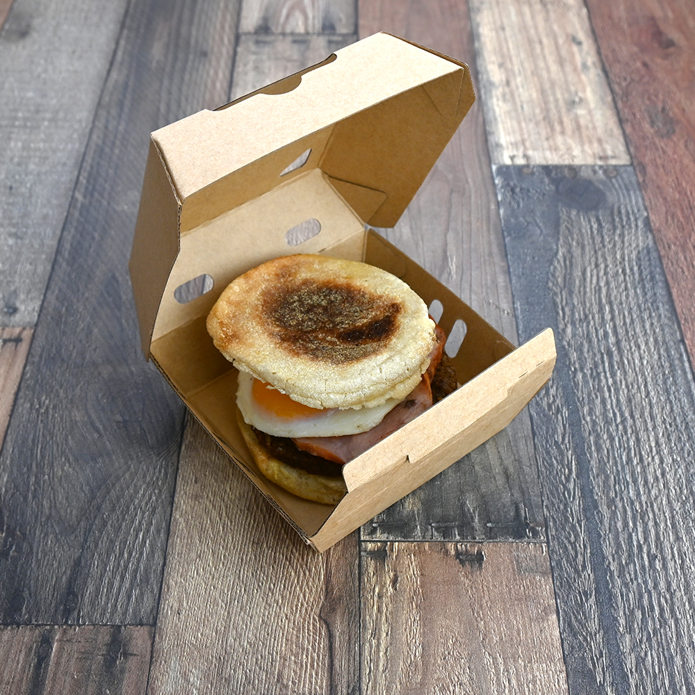 #ReadyFresh Hot Snack Container Medium , Kraft 5.5" x 5" x 2.88"