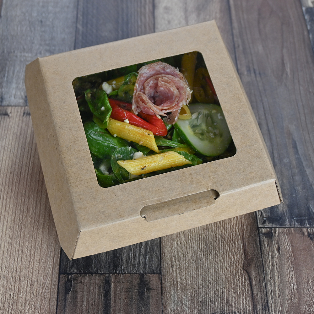 #ReadyFresh Snack Container w/ Window Kraft 6.38" x 5" x 2.25"