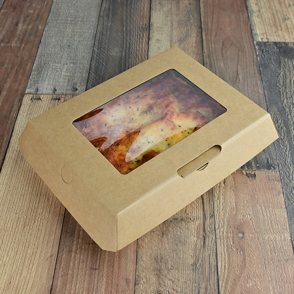 #ReadyFresh To Go Container Window Large Kraft 9.75" x 7.25" x 3.13"
