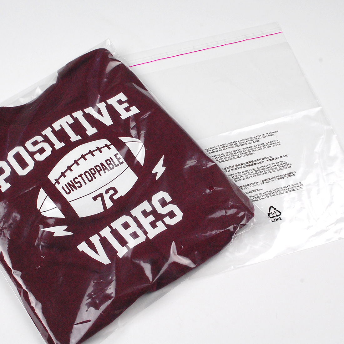 Resealable Lip and Tape Bag  8" x 10" + 1.5" LP , 1.5 mil