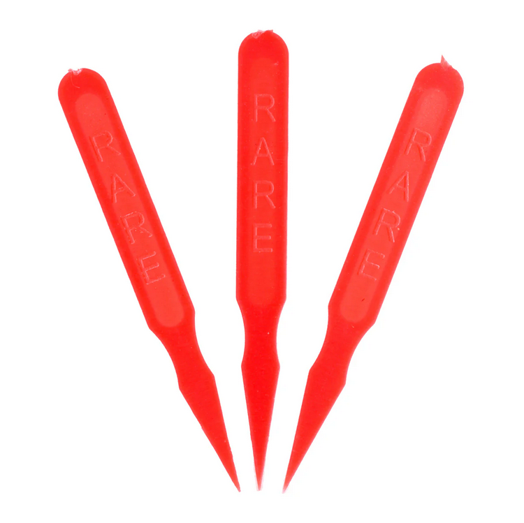 "Rare" Steak Marker Red