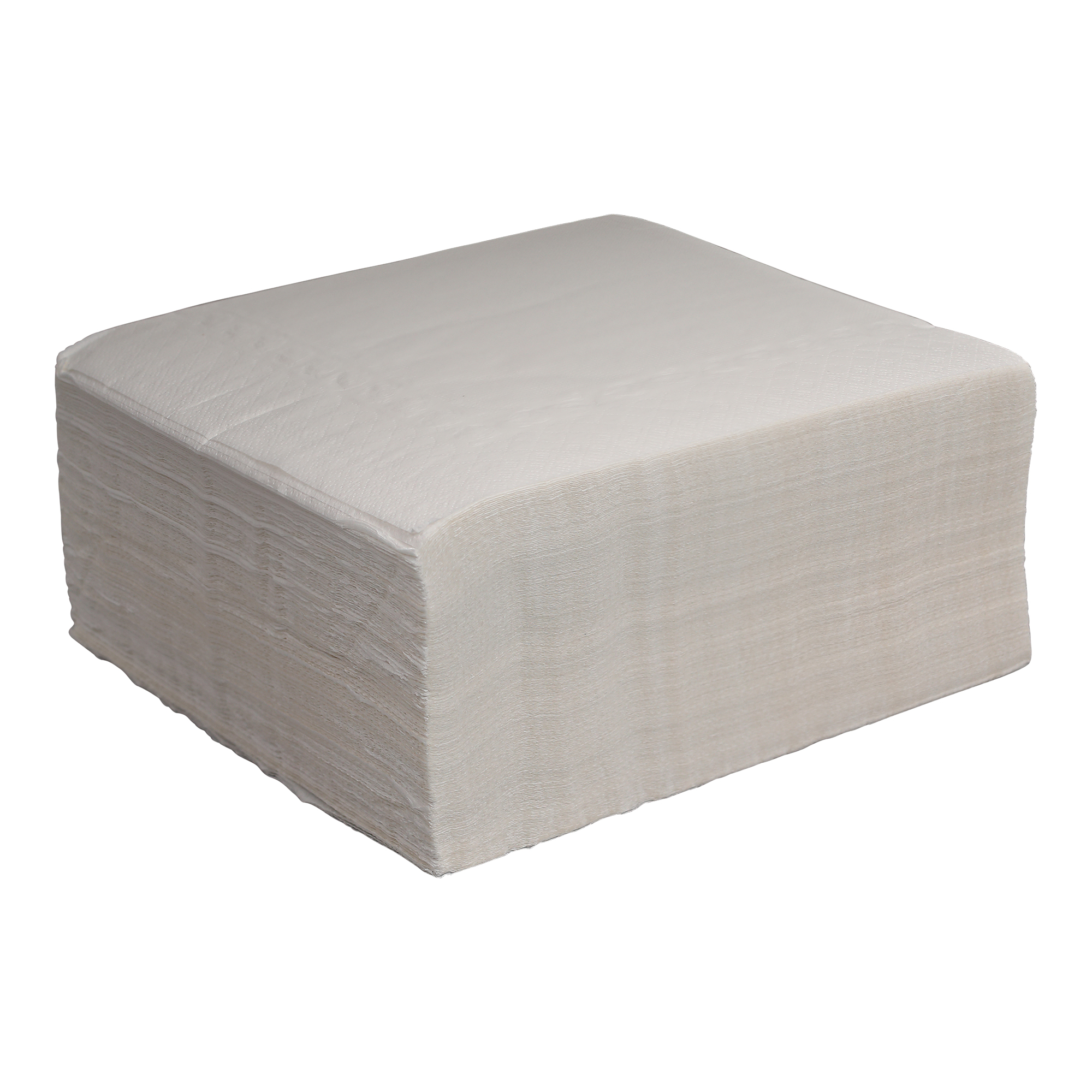 1-Ply White Dinner Napkins 16.73 x 16.73, White, 1/4 Fold