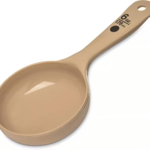 Solid Short Handle Measuring Cup 6 oz, Beige