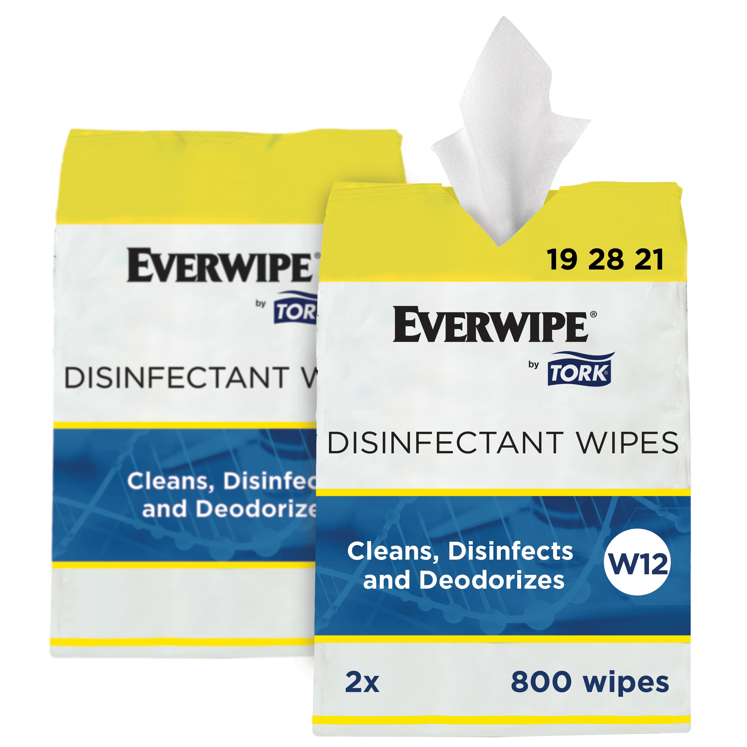 Everwipe Tork Disinfectant Wipes White Jumbo Roll 800 Wipes
