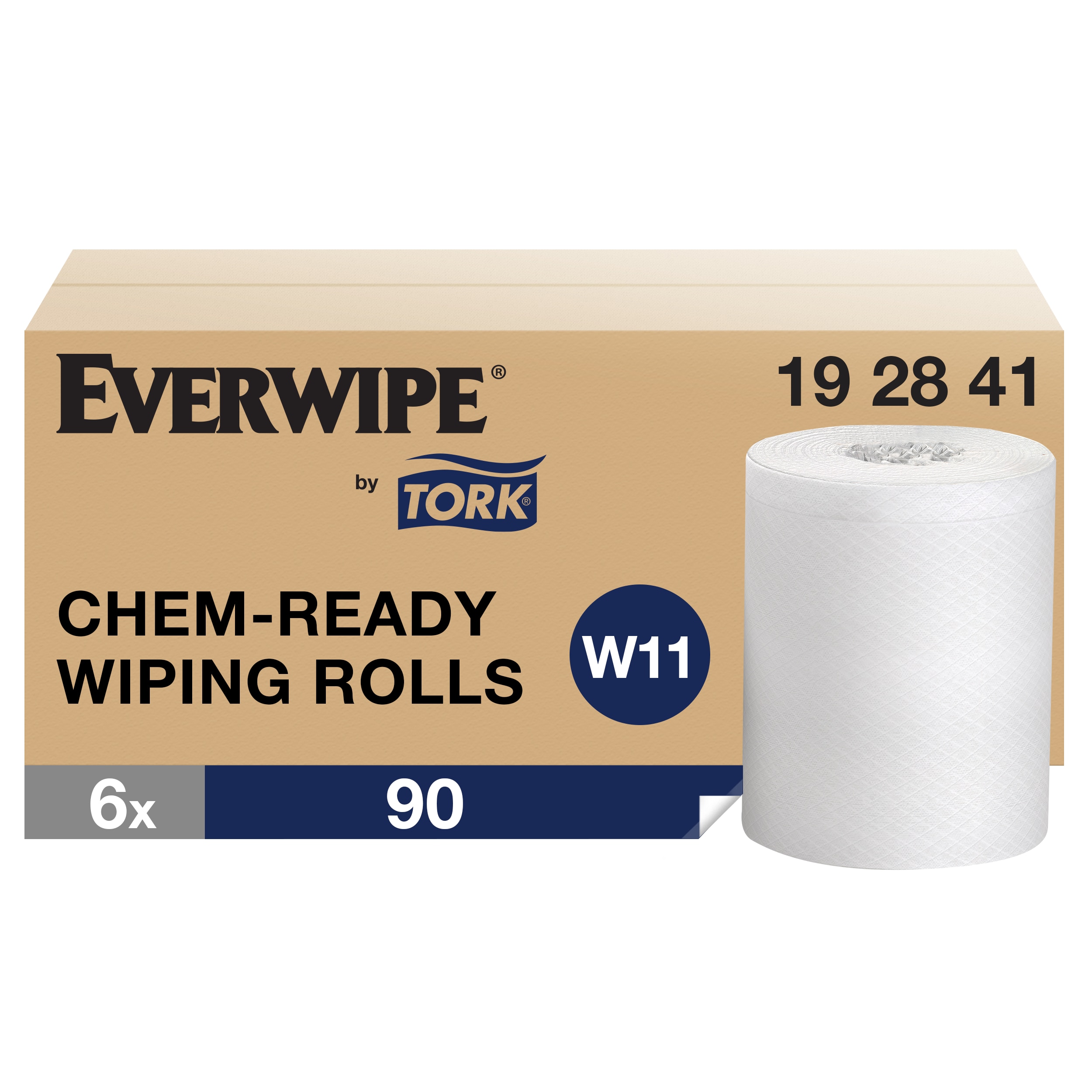 Everwipe Chem-Ready Wiping Rolls Refill White 10.5" x 12" 90 Wipes