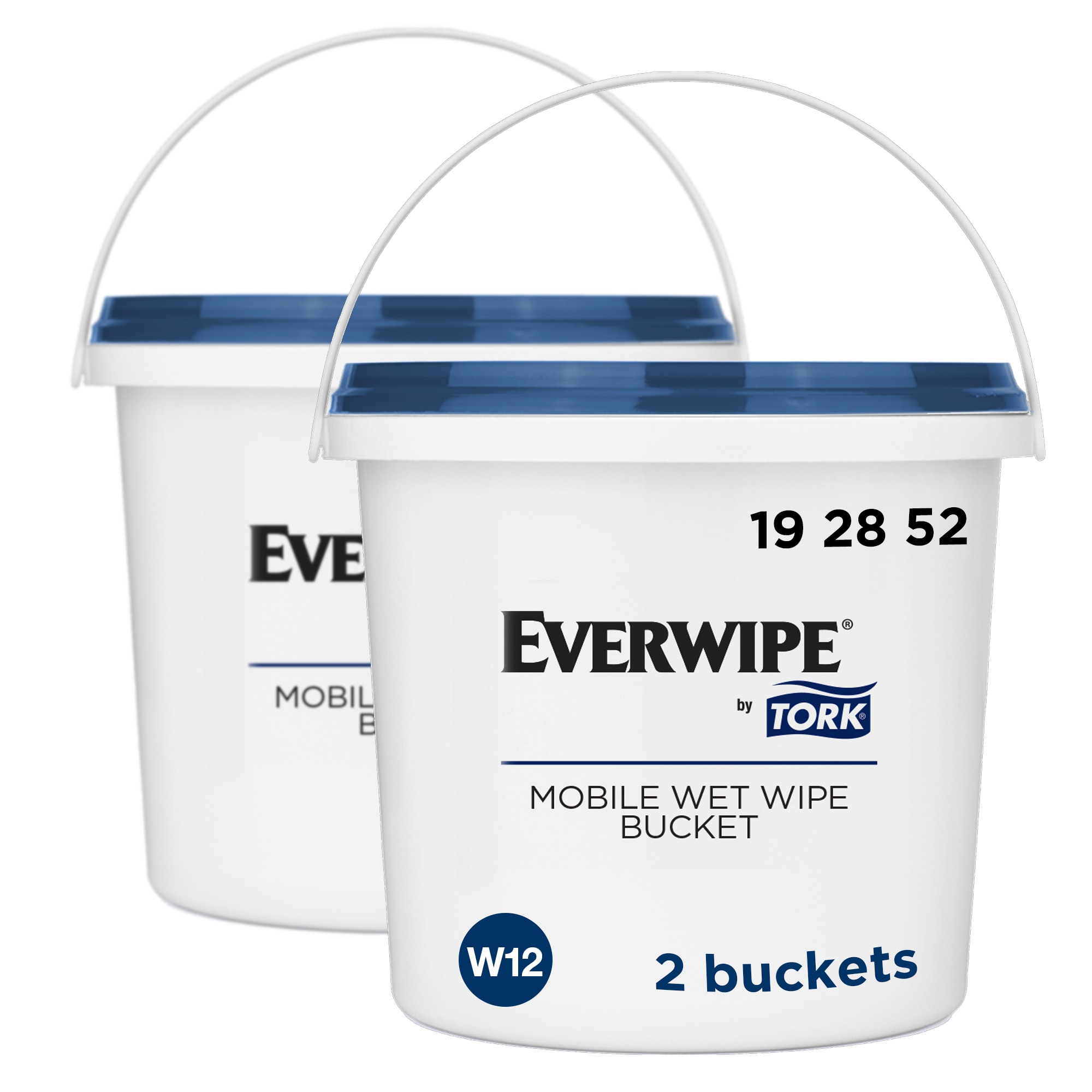 Everwipe Mobile Wet Wipe Buckets White Reusable For W12 Jumbo Refill