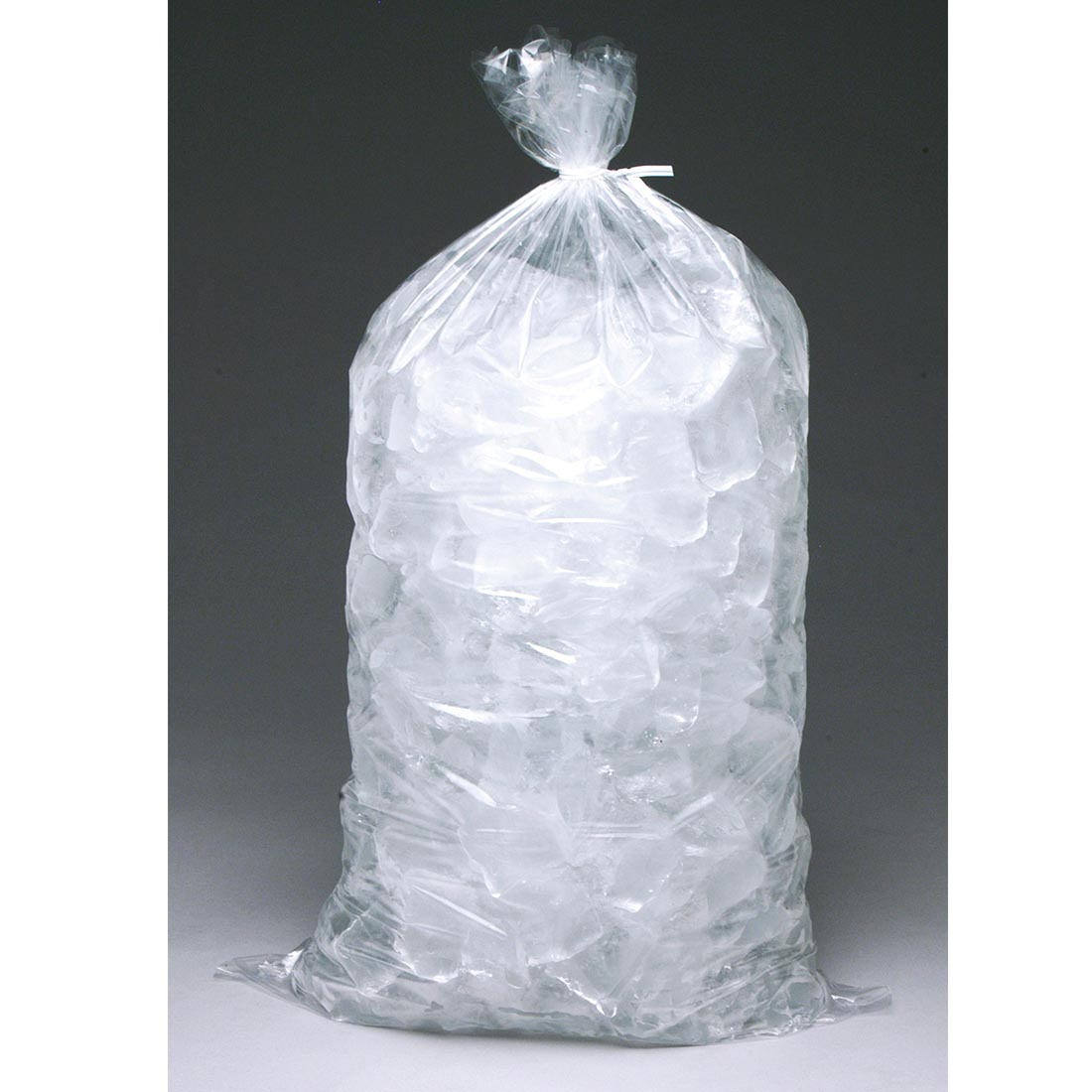 5 lb Plain Metallocene Ice Bag Clear 9" x 18" , 1.2 mil