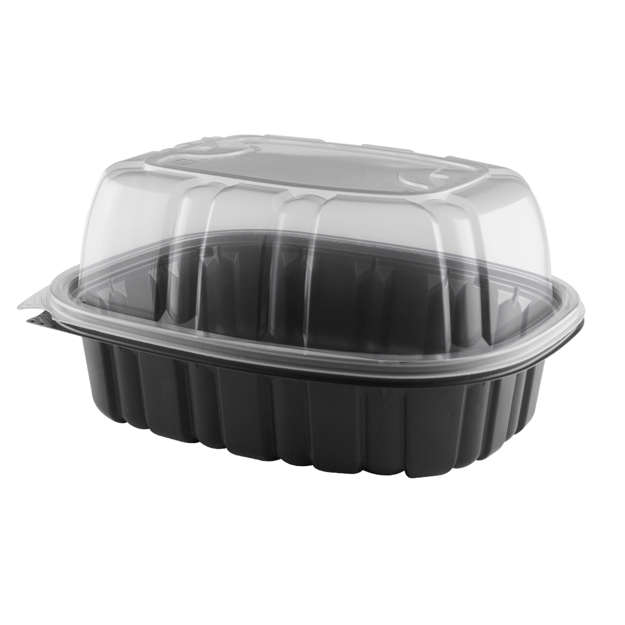 Roaster Base w/ Lid Combo Pack 10.3" x 8", Clear / Black