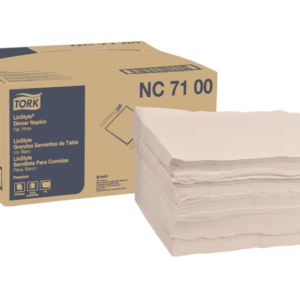 Tork Premium Dinner Napkin White, Poly, Flat Pack