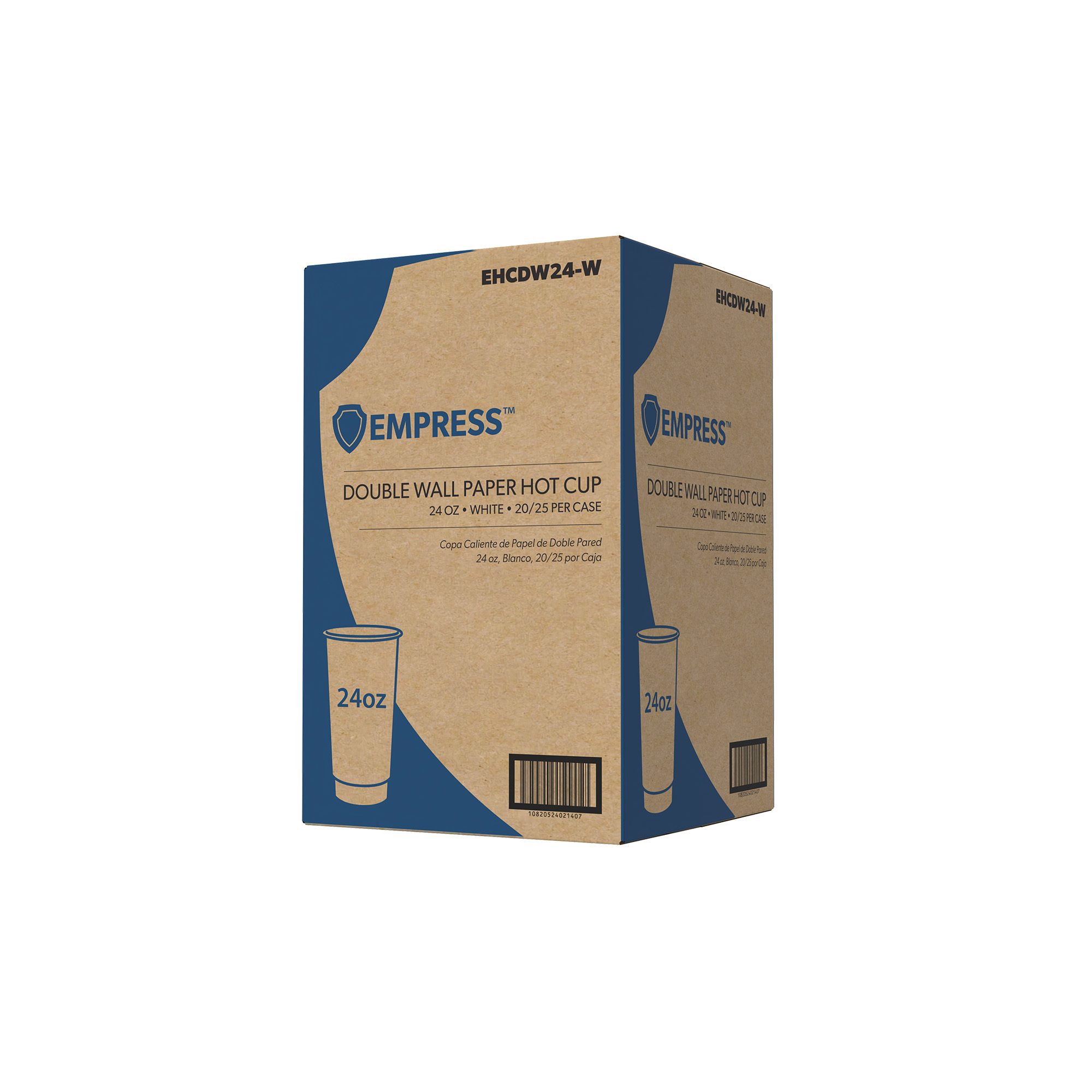 Double Wall Paper Hot Cup 24 oz White