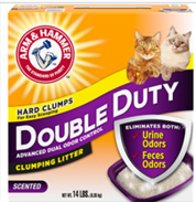 Clay-Based Clumping Cat Litters 14 lbs, Double Duty