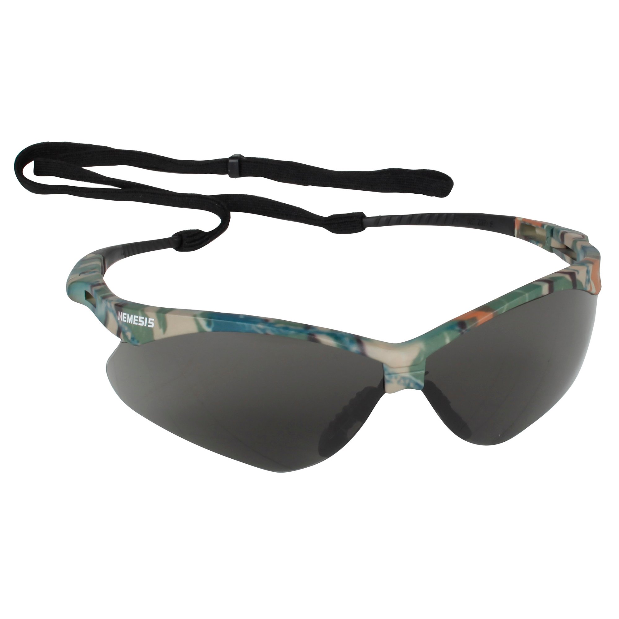 KleenGuard Safety Glasses Nemesis , Smoke Lens , Camo Frame