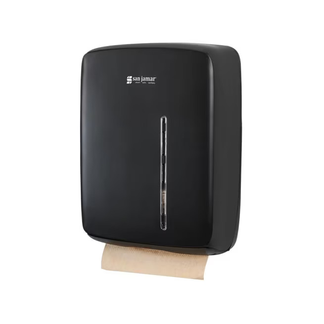 Timeless Folded Towel Dispenser Black, For singlefold towels