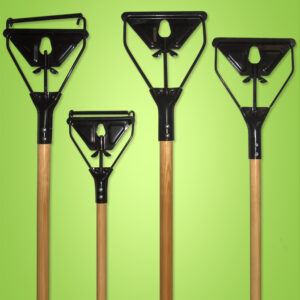 Janitor Metal Quick Change (No Box) 1 1/8X60 Wood Handle Clear Lacquer