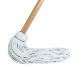 Industrial Deck Mop #24 1 1/8"  Wood Handle Clear Coating